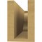 Ekena Millwork 4in. W x 6in. H x 16in. L Asheboro Woodgrain TimberThane Rafter Tail, Primed Tan RFTUR04X06X16ASHRCPR - alternate 2